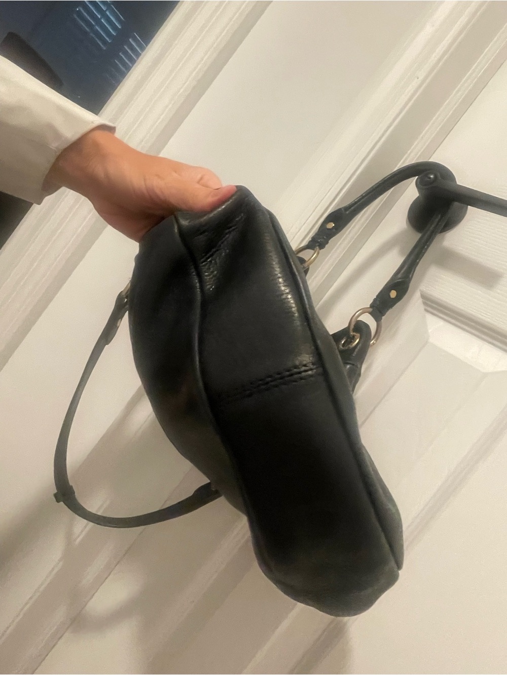 Marc by Marc Jacobs Black Pebbled Leather Hobo with Gold Hardware - Picture 11 of 16